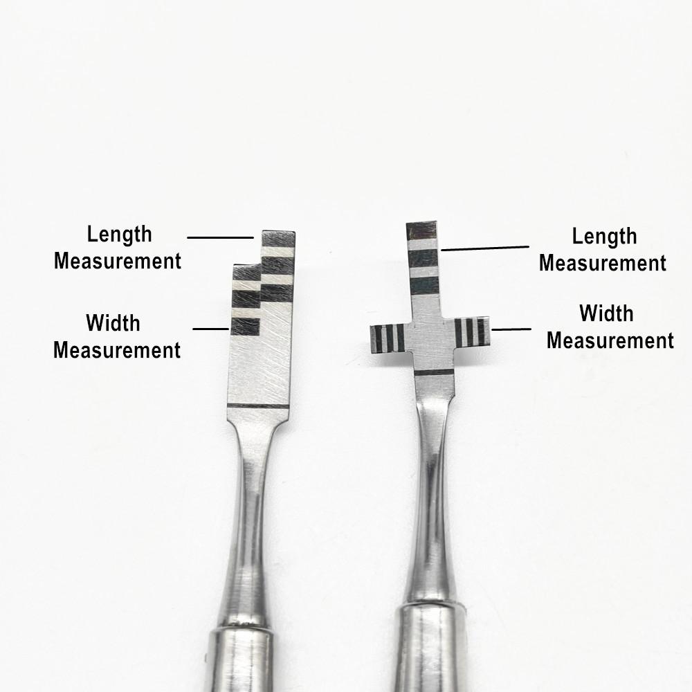 Dental Kieferorthopädische Ästhetische Zähne Krone Proportional Gauge Zahnarzt Implantat Mess Lineal Messschieber Edelstahl