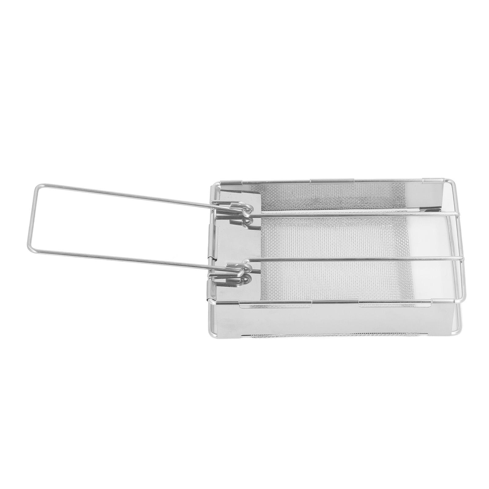 

Складной тостер из нержавеющей стали, универсальный мини-портативный тостер для хлеба, сосисок, пикника, кемпинга