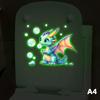 Glow-In-The-Dark Penguin Toilet Sticker Glass Decals Luminous Wall Sticker Self-Adhesive Removable Home Decoration