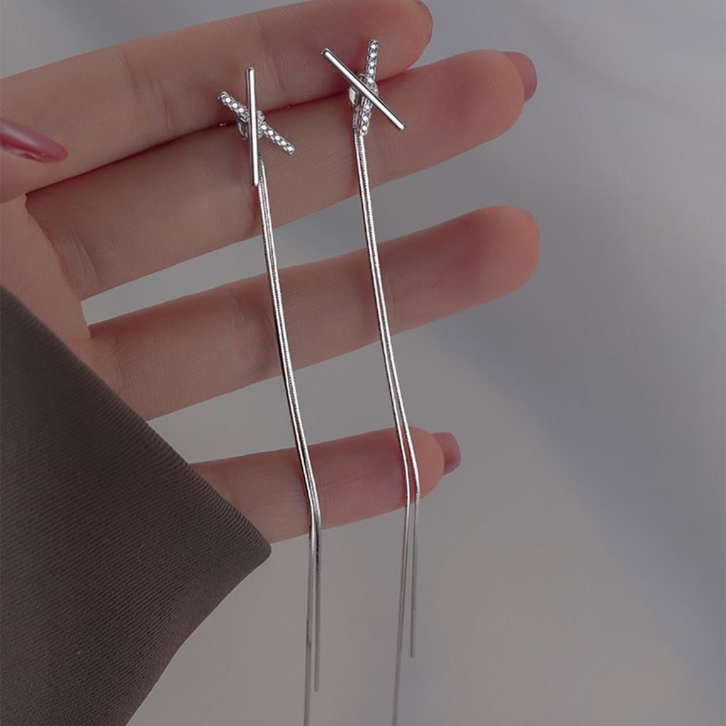 Xiaomi 925 Sterling Silver Earrings For Women Trendy Geometric Star Zircon Earring Jewelry Prevent Allergy Party Gift Accessories
