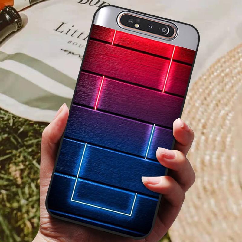 Per Samsung A80 Custodia Cover Posteriore in Silicone Custodia per Telefono Per Samsung Galaxy A80 Custodie per Galaxy A 80 A805F A805 Paraurti Morbido Funda
