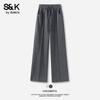 Baleno Women's S&K Herringbone Straight-Leg Pants