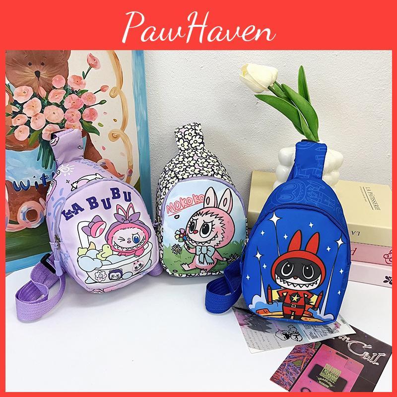 Stylish Childrens Chest Bag Large Capacity Playful Cartoon Design Trendy Sling Purse For Boys Girls And