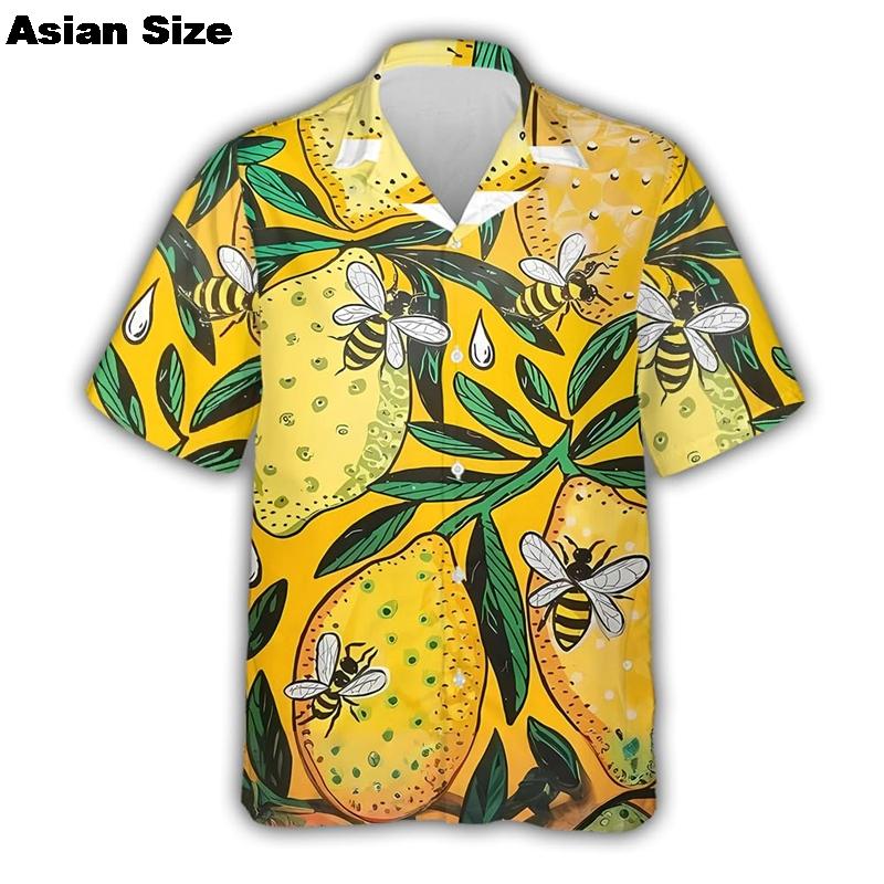 Cute Bear 3D Print Hawaiian Beach Shirts Men Women Casual Fashion Streetwear Short Sleeve Shirt Blouse Harajuku Man Clothing