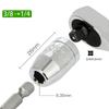 8 Types 1pc Impact Socket Adapter 1/2 To 1/4 1/4 3/8 Square Nut Quick Wrench Ratchet Adapter Converter Hexagon Socket Tool Parts