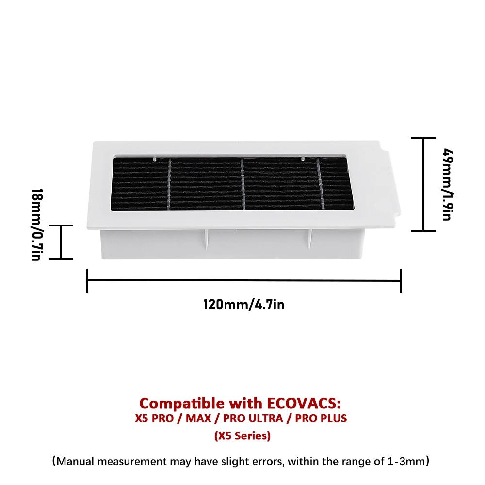 For Ecovacs Debot X5 OMNI /X5 PRO OMNI/X5 PRO/X5 Max Vacuum Cleaner Roller Brush Side Brush Hepa Filter Dust Bags Parts