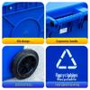 240L Outdoor Commercial Recycling Trash Bin with Lid