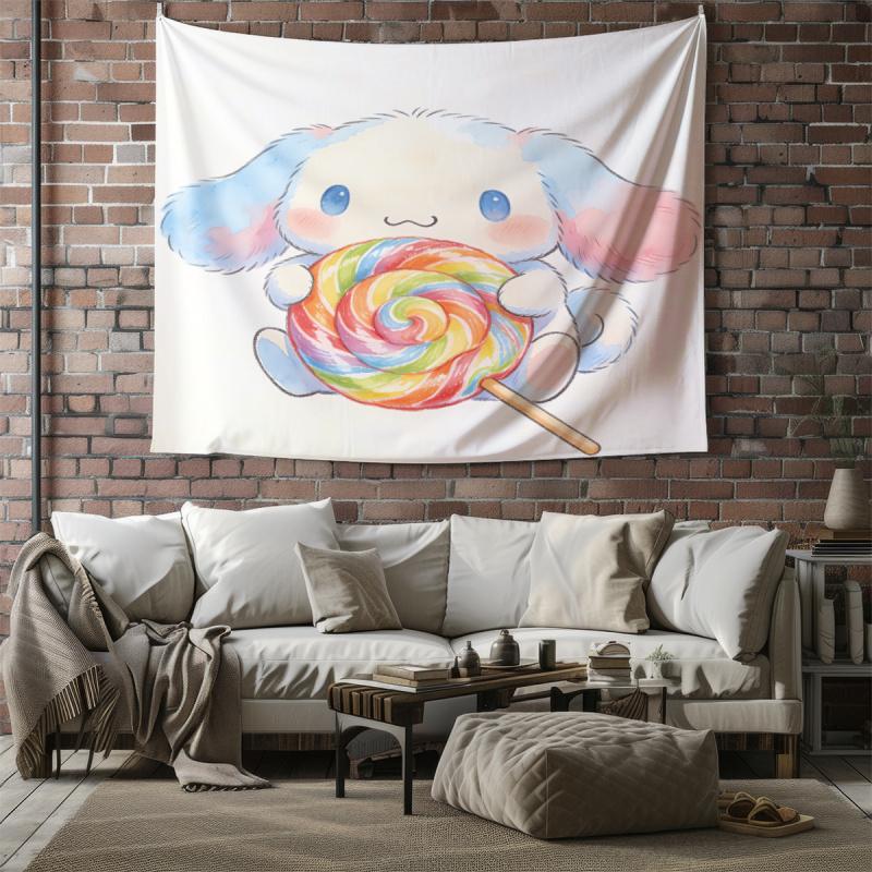 Sanrio Cinnamoroll Cloud Tapestry Cute Cartoon Wall Hanging for Bedroom Living Room Home Decor