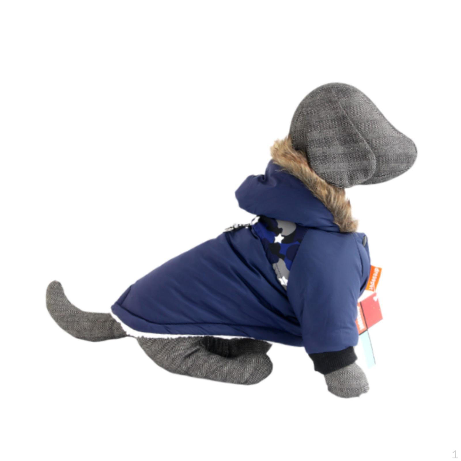 

Хлопковое пальто для собак с кольцом для фиксации, предназначенное для зимних прогулок