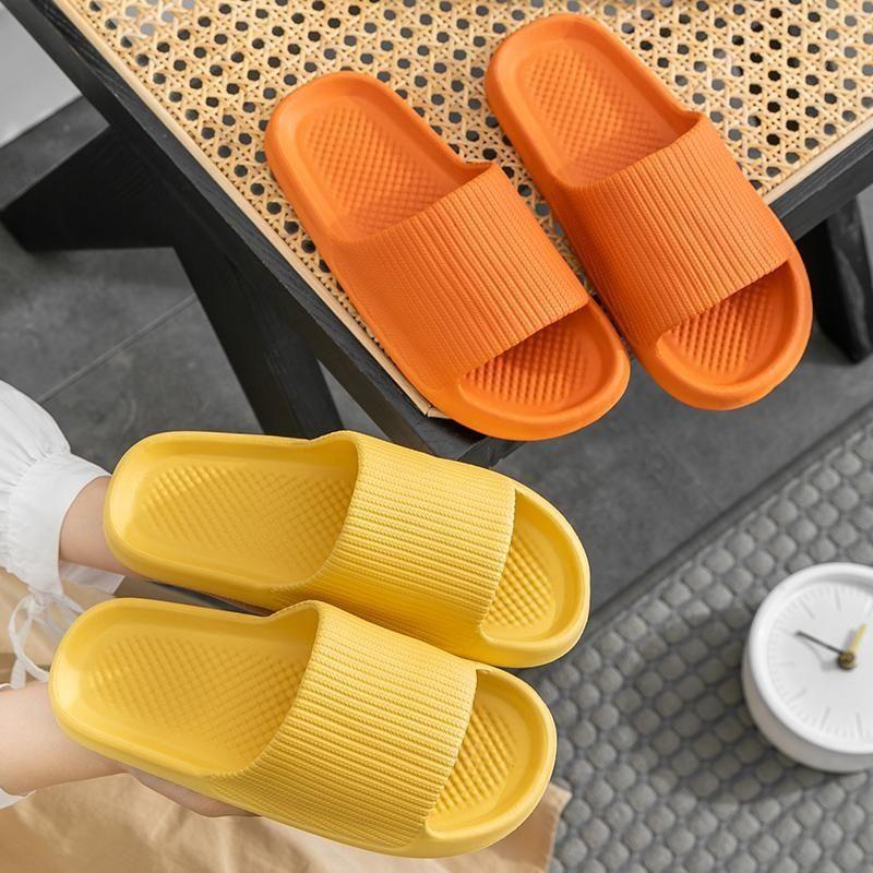 new hotel slippers fashion women's thick bottom summer home cool slippers men