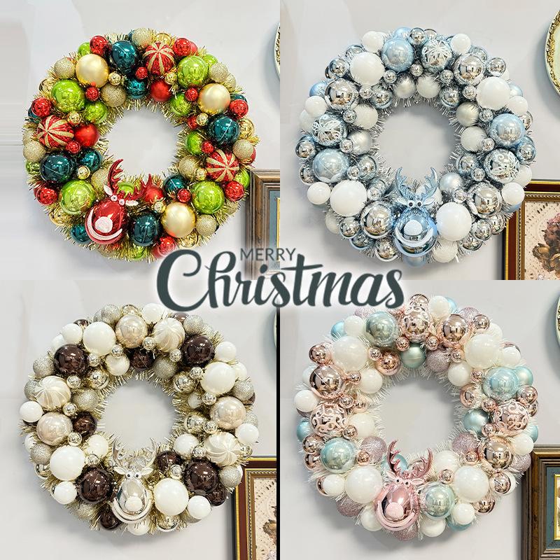 Christmas Decorations Garland Pendant Christmas Tree Wreath Home Hotel Scene Layout Door Hanging Pendant