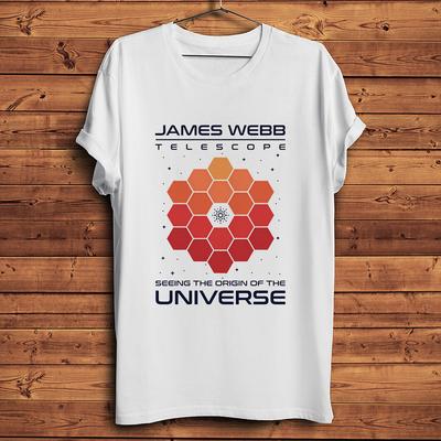 Webb Space Telescope JWST Funny Geek TshirtWhite Casual Short Sleeve TShirts Unisex Geeker TeeNocracking Breathable Printing
