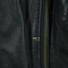 Long sleeve leather jacket M black Sheep leather Men's Used