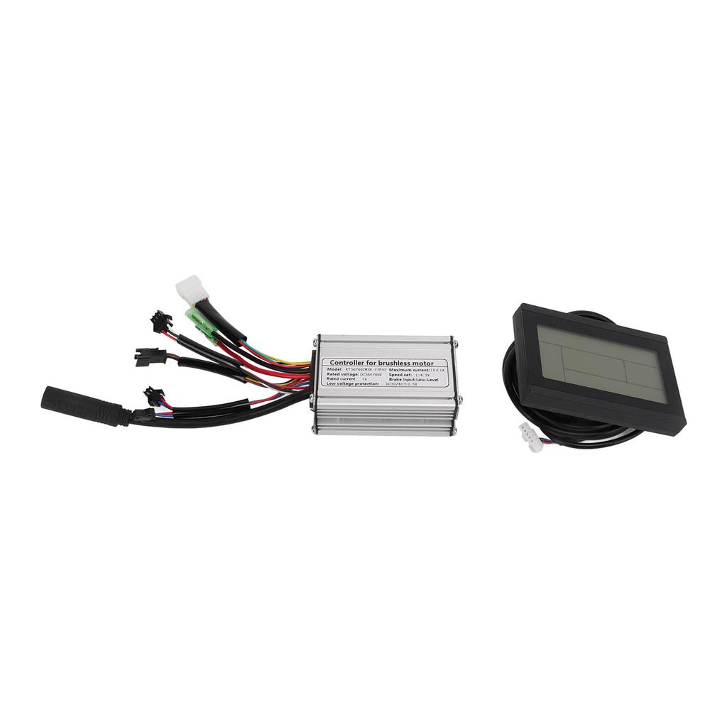36V 48V 250W Electric Motor Controller Kit KT 15A Motor Controller with LCD3 Display Panel 130X Throttle 8C Sensor