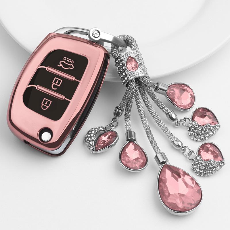 Suitable for Beijing Modern Key Caseix25 ix35Mingtu Langdong Yuena Tucson Car Key Case Folding