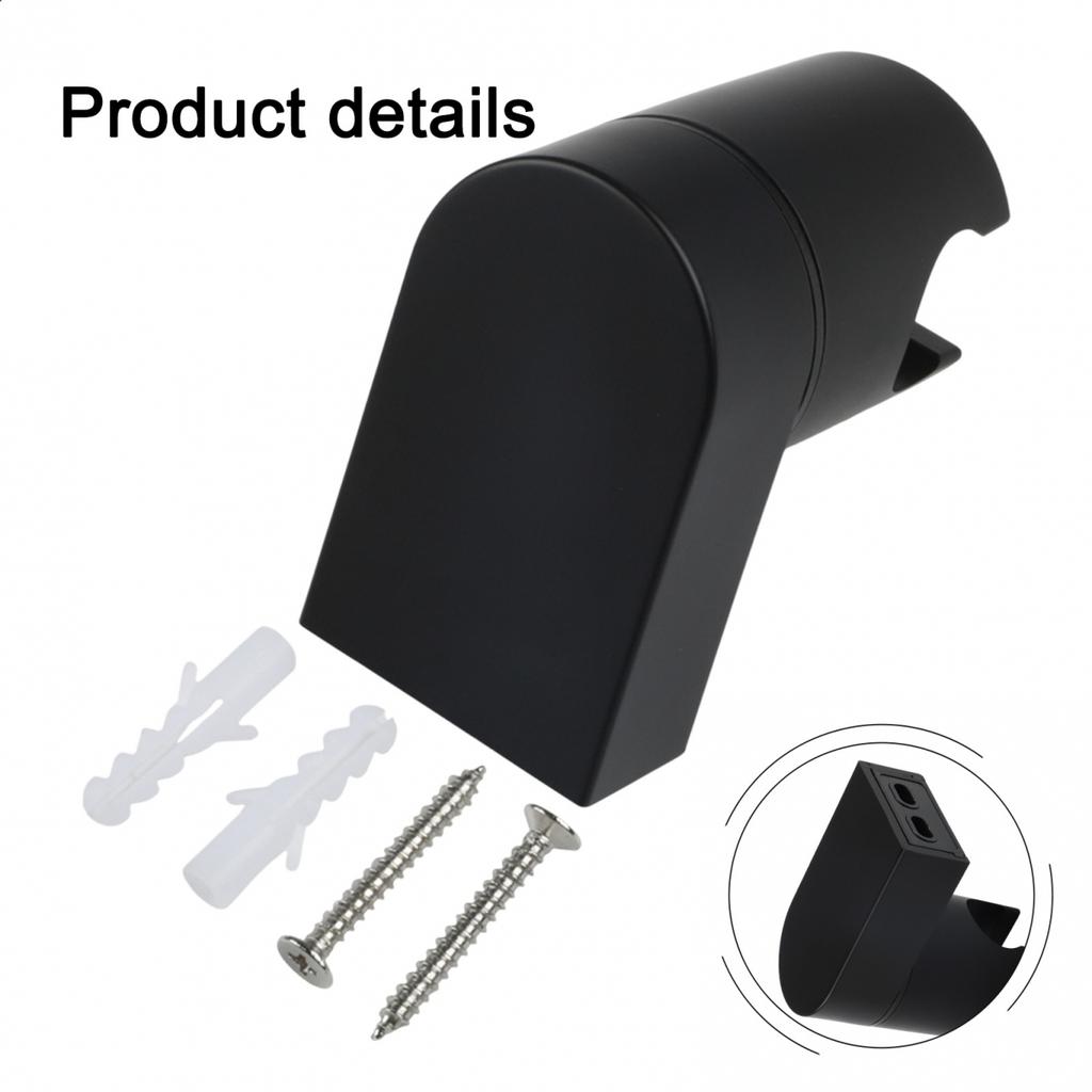 Customizable Height ABS Shower Bracket with Large Angle Adjustment Feature