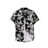Summer Casual Holiday Beach Shirt 3D Flower Pattern T-shirt Retro Short Sleeve Street Vacation Outdoor Men's and Women's Shirt