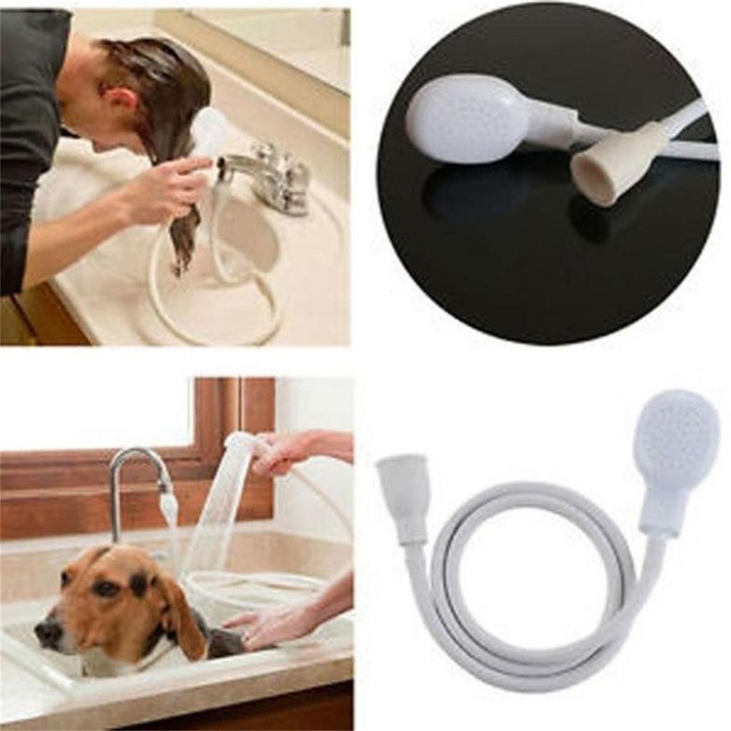 Sink Spray Hose Portable Shower Head Shampoo Sprayer Single Tap Sink Hose Shower Hose