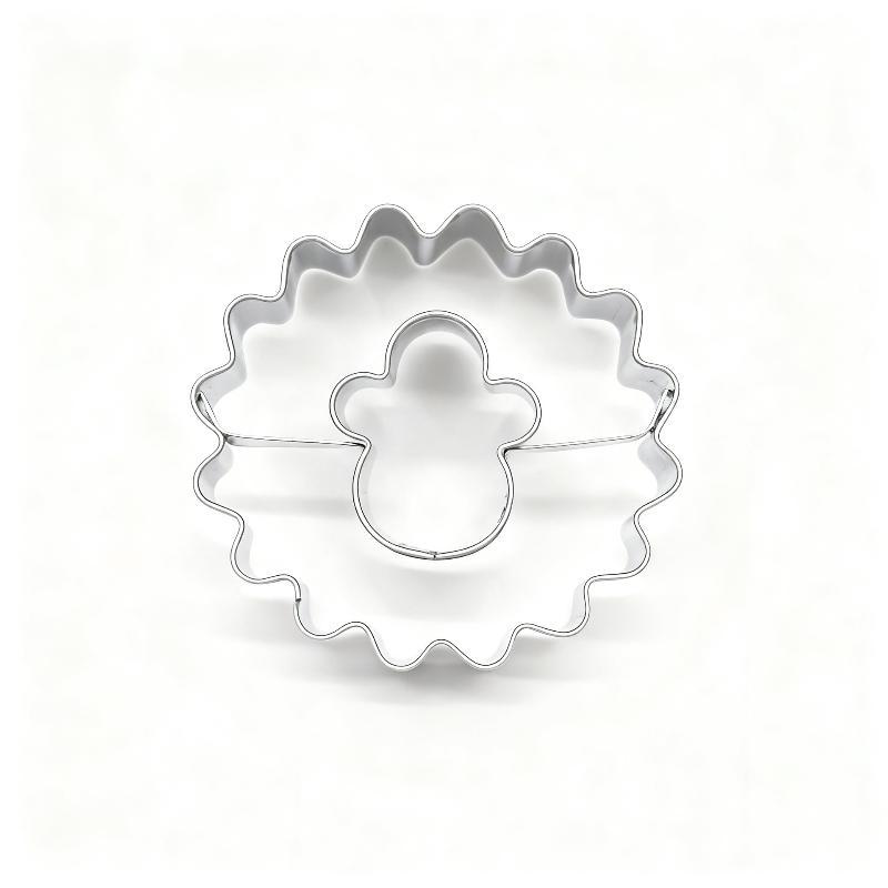 Stainless Steel Christmas Cookie Cutter Gingerbread Man Snowflake Star Shape Biscuit Mold Diy Cake Pastry Baking Making Tools