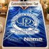 Flannel BlanketQueens Park Rangers FC Custom Name Text Personalized Soft Warm Throw Blanket Home Decor Gift