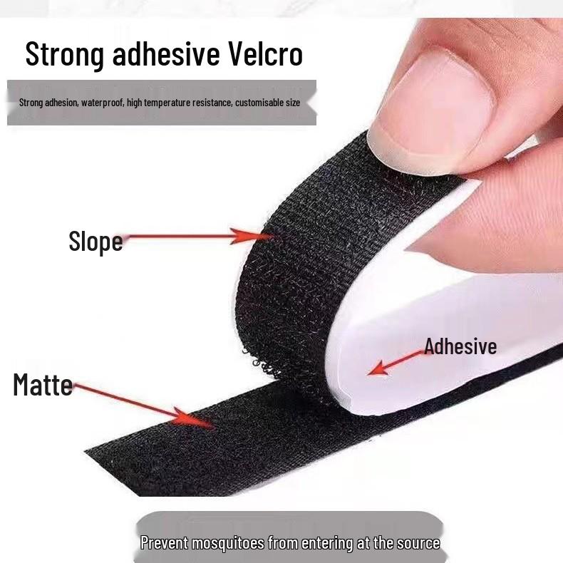 Nano Anti-Mosquito Insect Screen: Invisible Velcro Self-Install Mesh for Home Windows
