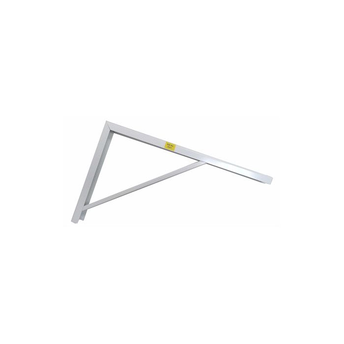 Stabiler Winkel aus weißem Stahl 30 x 50 cm