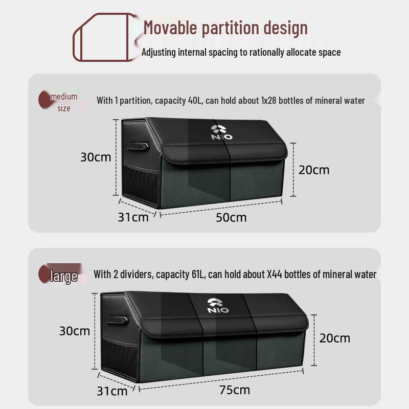NIO Car Trunk Storage Box for ES6/ET5/ES8/EC6/ET7/ES7/EC7/ET9 Models