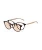 Polarized UV for Outdoor Activities [Zoff] Boston-style 2-way Glasses/Sunglasses (Polarized) (Brown (Clear) - ZC201G02_43A2) NIGHT&DAY Lenses,
