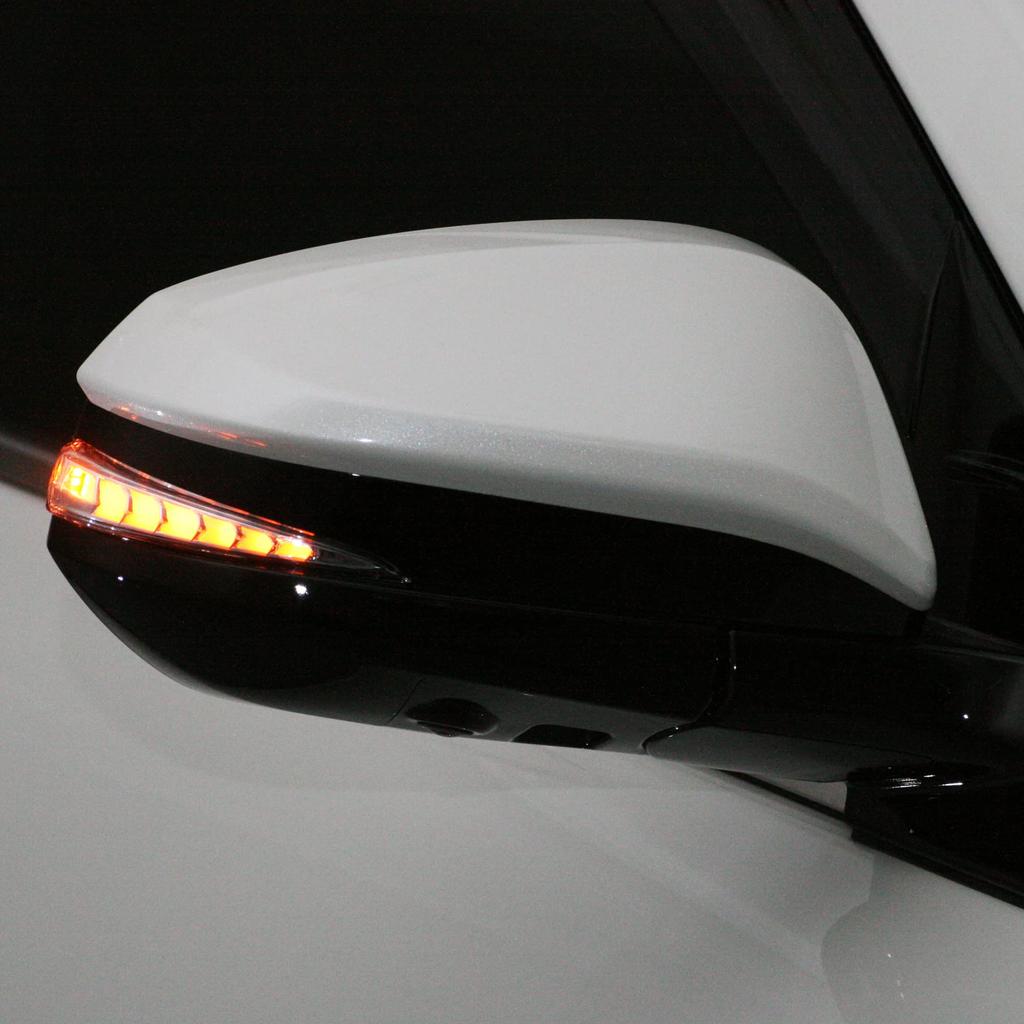 AVEST VerticalArrow Sequential LED Door Mirrors with Flowing Turn Signals (All Chrome) for Toyota Harrier 80/60 Series