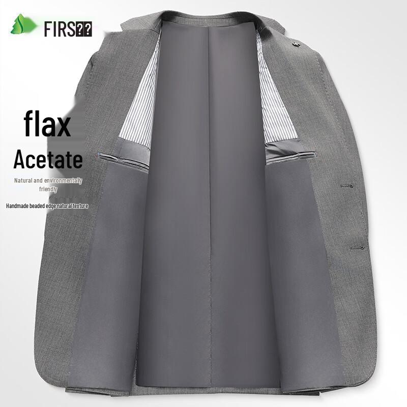 Men's Slim Fit Linen Blend Formal Suit Set