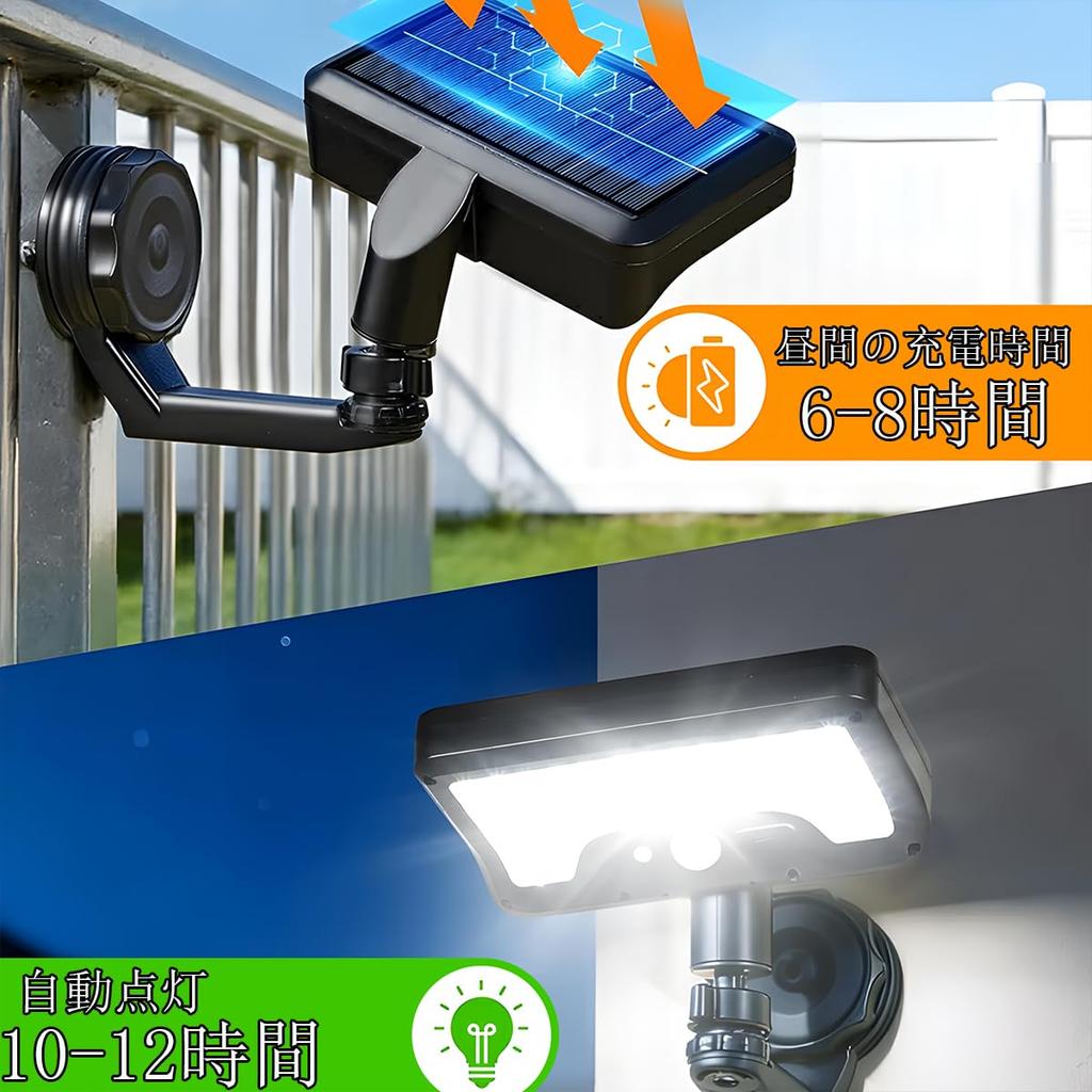 Naitlife Solar Light, Magnetic Type [2026 New Model] Outdoor Sensor Light, 1500mAh High Capacity, Solar & USB Charging Compatible, IP65 Waterproof,