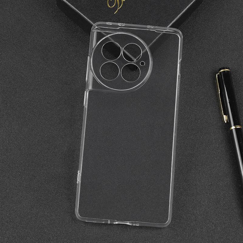 

TPU Phone Case for OnePlus 12 5G HD Transparent Slim-Fit Cell Phone Cover A