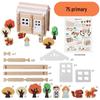 Educational Children's Wooden Building Blocks - Luban Mortise & Tenon, Free Assembly Cabin Gift for June 1st