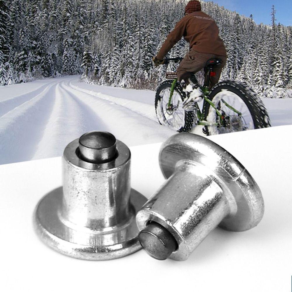

50 Pcs 6.5mm/0.26 Tyre Stud Screws Wheel Tire Spikes Universal Snowing Spikes Motorcycle срібний