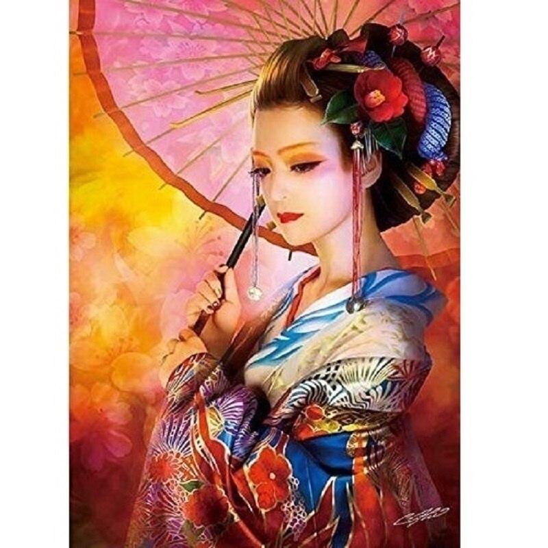 

DIY шляпа женщина 5D алмазная живопись полная круглая дрель Алмазная вышивка крестиком стразы мозаика домашний декор стены книги по искусству подарок Full Round 20x30CM