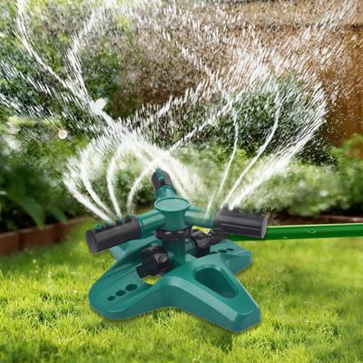 3-Arm Lawn Sprinklern, Automatic 360-Degree Rotating Garden Sprinkler, Large Coverage Area Sprinkler for Yard Outdoor Irrigation Kids Pets Water Fun