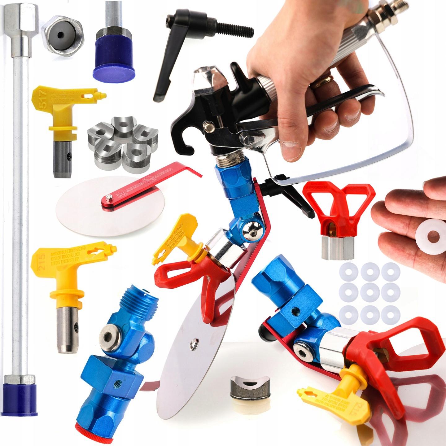 

Rosfix Odcinarka Kolorów do Agregatu Malarskiego – Zestaw z Dyszami i Lancą 30cm | Kompatybilność z Farby Akrylowe i Emulsyjne | 18 Uszczelek