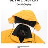 Men's Women's Enhanced Waterproof Jackets Outdoor Sports Heat-Sealed Seams Windbreaker Unisex Hiking Climbing Rain Coat