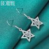 AAA Zircon Star Earrings Silver Fashion Jewelry