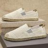 Pánské letní plátěné slip-on boty z lnu - Ležérní lehký rybářský styl