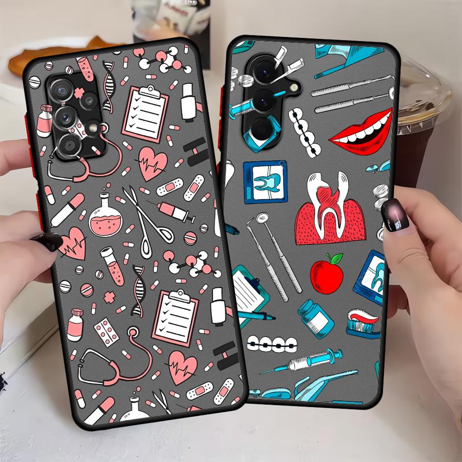 Cool Nurse Medicine Case for Samsung Galaxy A14 A23 A53 A52S A72 A16 A15 A56 A55 A34 A36 A54 A35 A17 A52 A73 A33 Phone Cover