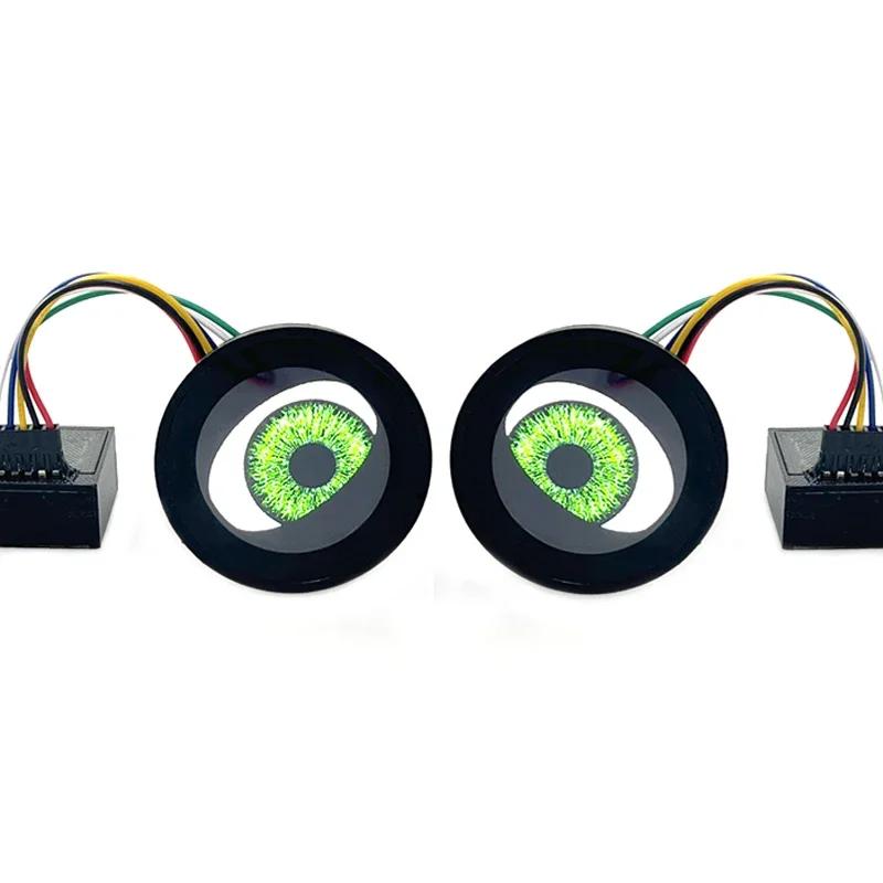 1 Pair New Type 12V LED Red/Green/Ice Blue 4 Model Devil Eyes Light Car Headlight Special Amosphere Light WiFi Control Kit Acc