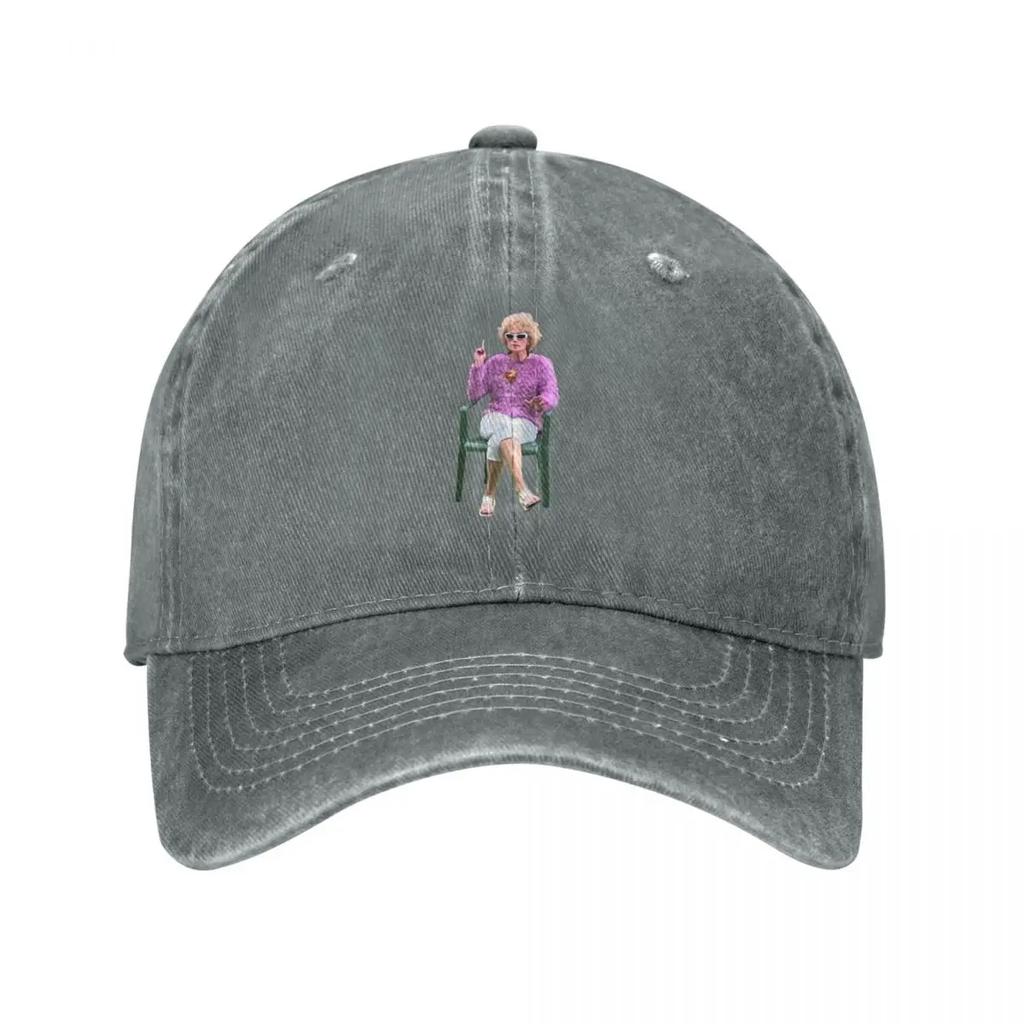 Kath and Kim Kath Having a Smoke Baseball Cap New Hat foam party Hat Beach Outing funny hat Sun Hats For Women Unisexs
