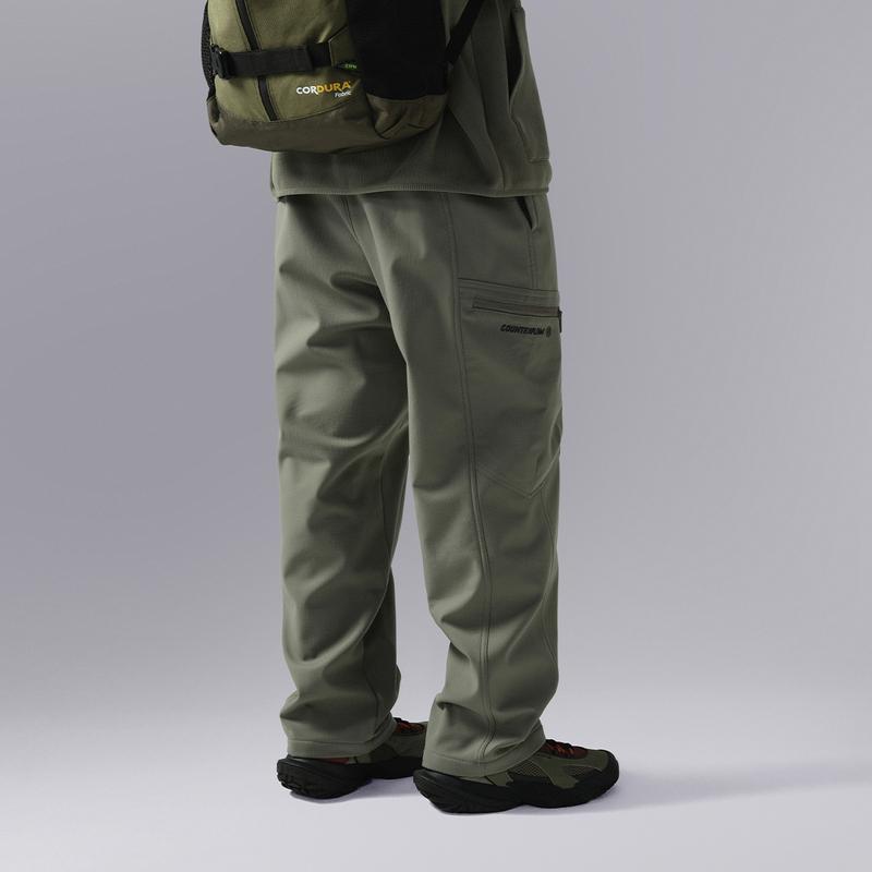 Li Ning CF Suo Solid Color Mid Waist Comfortable Breathable Versatile Fleece Thick Straight Casual Pants Men bottoms Luo-Yan-Green AYKU723-1