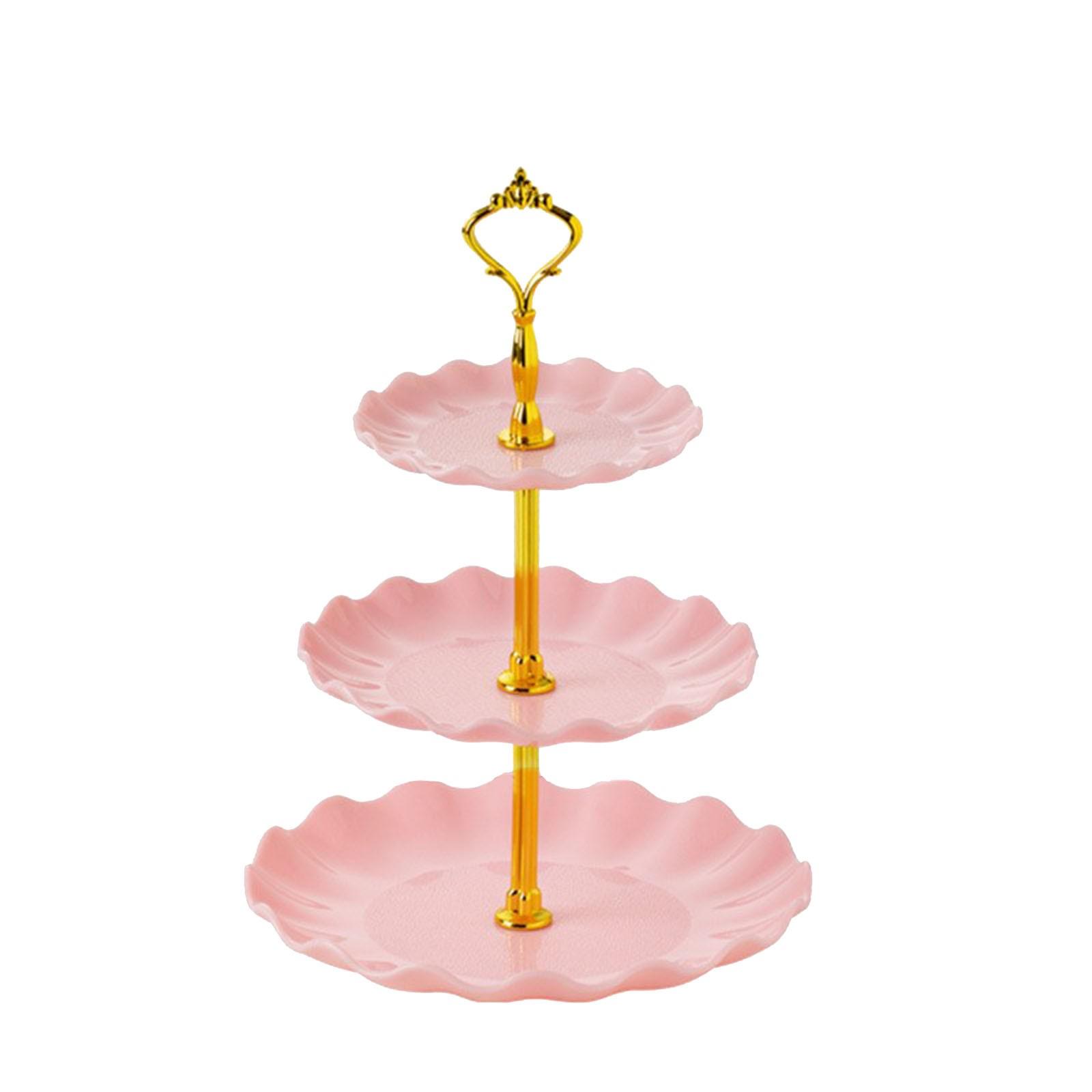 

Подставка для сухофруктов, подставка для десертов, набор десертов, подставка для торта, пластиковая подставка для фруктов One Size розовый