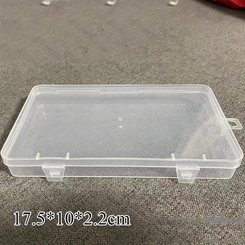 New Stationery Stickers Plastic Storage Box Organizer Transparent Desktop Storage Container Plastic Art Tool Case for Craft