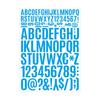 12 Sheets Alphabets Number Sticker for Sign, Scrapbooking, Crafts and Decoration Multicolour Letter Number Sticker