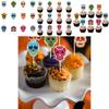 Skull Theme Cake Party Decor Paper Insert For Halloween And Party Venue
