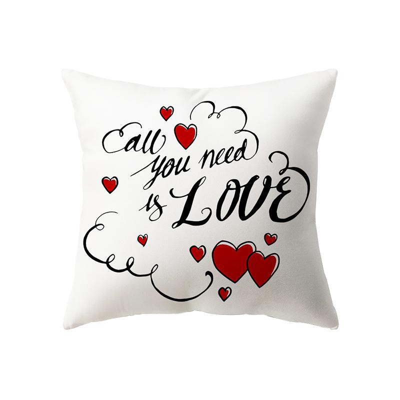 Christmas Theme Christmas Decoration Printed Pattern Cushion Cover Home Living Room Sofa Decor Waist Cushion Pillow Cover