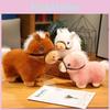 Süßes Pony Plüschtier mit weichem kurzem Plüsch für Kinder und als Geschenk